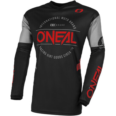 Maillot O'NEAL ELEMENT Manches Longues Noir/Rouge 2023 O'NEAL Probikeshop 0